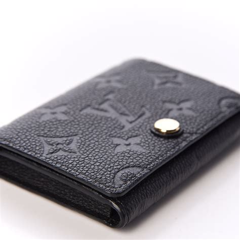 louis vuitton empreinte business card holder|Louis Vuitton card holder wallet.